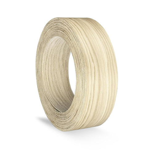 Oak Wood Veneer Edge Banding 2 inch x 25 ft Plywood Edging - Pre-glued Real Wood Veneer - Flexible Easy Application Iron-on Edge Banding for Furni...