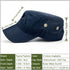 Hidden Pocket Cadet Army Hat Quick Dry Military Style Flat Top Baseball Dad Sun Cap...