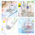 235 Pcs Evil Eye Charms Kits Includes 80 Evil Eye Beads 25 Alloy Eye Charms 80 Jewelry Making Beads 50 Crystal Spacer Bead Charms for Jewelry Maki...