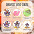 12 Pcs Halloween Cat Diamond Keychains Kit Double Sided DIY Cute Halloween Cat Diamond Keychains for Beginners Adults Art Craft Supplies Holiday G...