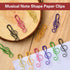 50PCS Music Paper Clips Music Note Paper Clips Cute Metal Musical Treble Clef Paper Clips Musical Notes Clips Fancy Fun Paper Clip Music Bookmark ...