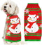 Dog Christmas Sweater Cute Snowman Puppy Cat Costume Boy Girls Xmas Holiday Pet Clothes New Year Outfits Gifts for Small Medium Large Dogs (XXS, R...