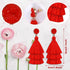 Layered Tassel Earrings for Women Bohemian Tassel Earrings Fringe Dangle Drop Earrings for Birthday Christmas Wedding Valentines Day Gift (Red)...