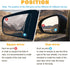 2 Pieces Blind Spot Mirror - PSLER 2" Round HD Glass Convex Rear View Mirror with Frame, 360° Wide Angle Side View Mirror Accessories with Self Ad...