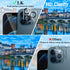 LK [3+3 Pack 3pack Screen Protector Compatible for iPhone 12 Pro Max 6.7-inch + 3pack Camera Lens Protector, Tempered Glass, Easy Frame Installati...