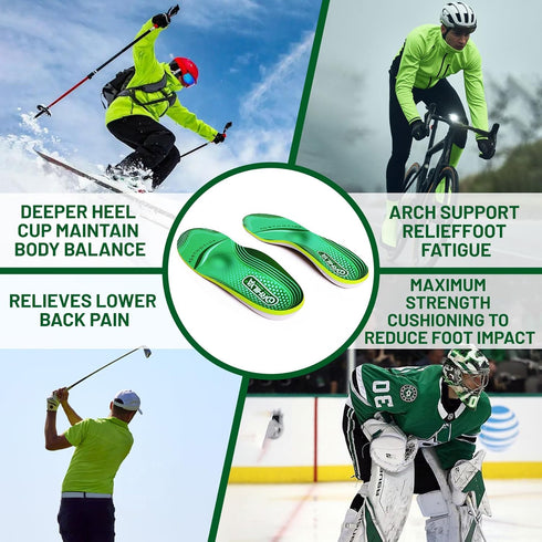 220lbs+ High Arch Support Insert Plantar Fasciitis Relief Metatarsal Pain Orthotic Insole for Men & Women Standing All Day, Flat Feet Heel Comfort...