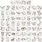 60 Pcs Cute Animals Painting Stencils,Waterproof Drawing Templates for DIY Canvas Fabric Wall Decors Art Set,Reusable Plastic Stencil for Adult DI...