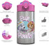 Zak Designs Paw Patrol Skye - Stainless Steel Water Bottle with One Hand Operation Action Lid and Built-in Carrying Loop, Straw Spout is Perfect f...