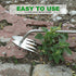 Weed Puller Tool, Gardening Hand Weeder Tools, Weeding Tool with Wood Handle, V-Shaped 4 Teeth Dual Purpose Weeding Tools Suitable for Garden, Far...