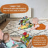 Baby Books, Tummy Time Cloth Toys, 0-6 Months Touch and Feel Sensory Book for Girls 6 to 12 Months, Early Learning Stroller Car Seat Toy, Newborn ...