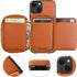 Bocasal RFID Blocking Wallet Case for iPhone 14 iPhone 13, Adjustable Crossbody Zipper Purse Case Card Holder with Kickstand Detachable Wrist Stra...