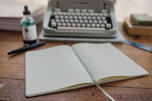 Tomoe River 68gsm Cream Paper Notebook 192 Blank Plain Pages Lay Flat Binding A5 (Blank Plain Page)...
