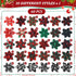 60 Pcs Plaid Dog Collar Flowers Bulk Pet Flower Collar Bow Ties Holiday Dog Accessories Charms Slide Attachment for Small Medium Large Dog Cat Pup...