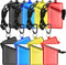8 Pack Waterproof ID Card Badge Holder Case Multicolour ID Holder Waterproof Card Holder for Swimming with Lanyard and Keychain for Id Badges Cred...
