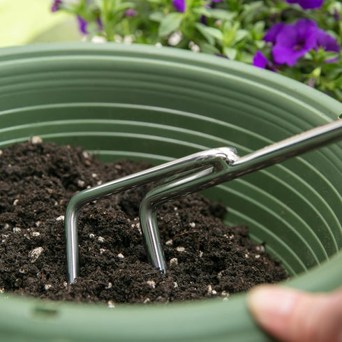Worth Garden Stainless Steel Hand Cultivator for Tilling Soil - PP/TPR Ergonomic Handle - Garden Hand Tool - T206A00...