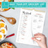 Decorably Weekly Meal Planner with Grocery List Detailed - Meal Prep List - 52 Easy Tear-Off Sheets Refrigerator Meal Planner, 8.5x11in Spring-Bou...