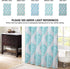 Comfort Spaces Coco Bathroom Shower Curtain Printed Damask Pattern Modern Cute Microfiber Fabric Bath Curtains, 72"x72", Teal / Grey...