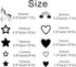 Unicorn Rainbow Star Heart Wall Decal,Removable Vinyl Wall Stickers for Baby Kids Boys Girls Bedroom Nursery Decor A13 (Black)...