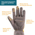 COOLJOB Thorn Proof Rose Pruning Garden Gloves for Women, Long Sleeve Padded Yard Work Gloves for Thorny Bush, Blackberry, Cactus, Heavy Duty/Punc...