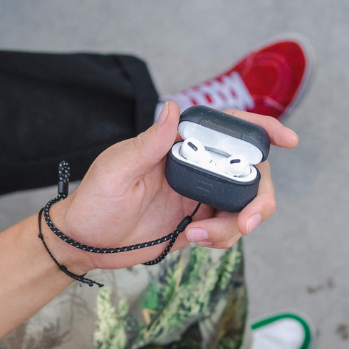 Lander - Arete Water Resistant Case for AirPods Pro, Lanyard, Black...