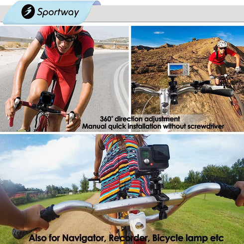 Bike Bracket Bicycle Mount Holder for Outdoor Portable Bluetooth Speakers/GoPro Hero/Cameras...