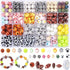 400 Pcs Sports Ball Beads for Jewelry Making, Acrylic Sports Beads Bulk, Baseball Basketball Soccer Volleyball Softball Football Beads with Box, S...