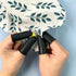 12 Pcs Black Silicone Hot Glue Gun Finger Caps, Anti-Slip and Reusable Silicone Thumb Protectors, Finger Guard Protectors for Hot Glue, Wax, Resin...