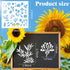 12 Set 288 Pcs Flower Stencils for Painting on Wood DIY Craft Painting, Small Reusable Plants Flower Templates Stencils for Paper Scrapbooking Wal...