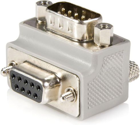 StarTech.com Right Angle DB9 to DB9 Serial Cable Adapter Type 1 - M/F - Serial adapter - DB-9 (M) to DB-9 (F) - GC99MFRA1...