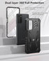 for Samsung Galaxy A03S Phone Case: Built in Hard Kickstand & Touch Protector Military Shockproof TPU Sturdy Soft Rugged Heavy Duty Armor Full Bod...