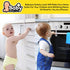 Baby Proofing Cabinet Locks – 6 Child Safety Latches with 2 Extra 3M Adhesives - Adjustable & Open from Both Sides - Door Latches for Drawers, Cup...