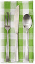 DII Checkered Tabletop Collection 100% Cotton, Machine Washable, Napkin Set, 20x20, Green Apple, 6 Piece...
