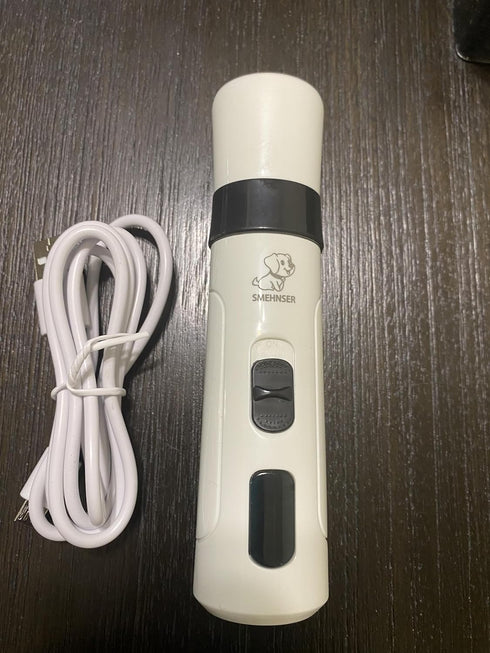 Pet Nail Grinder with 2 LED Light,3-Speed Rechargeable Dog Nail Trimmer, Upgraded Powerful Electric Dog Toe Nail File Quiet Painless, Paws Groomin...