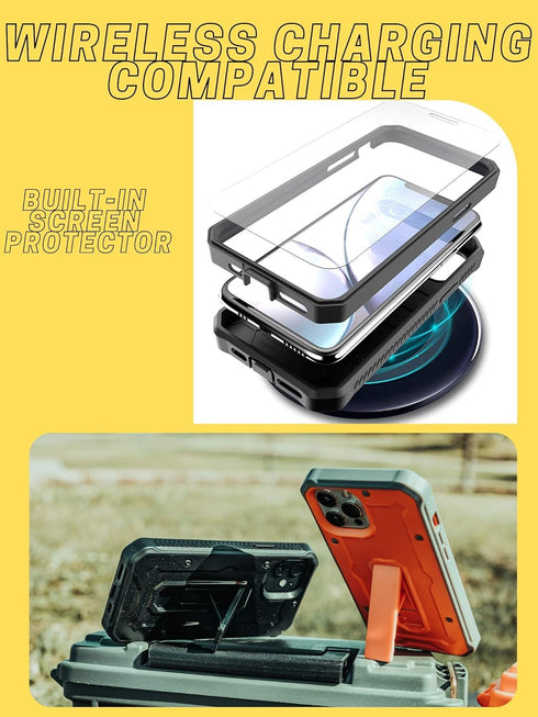 ArmadilloTek Vanguard Designed for iPhone 12 / iPhone 12 Pro Case (6.1 inches) Military Grade Full-Body Rugged with Built-in Screen Protector and ...