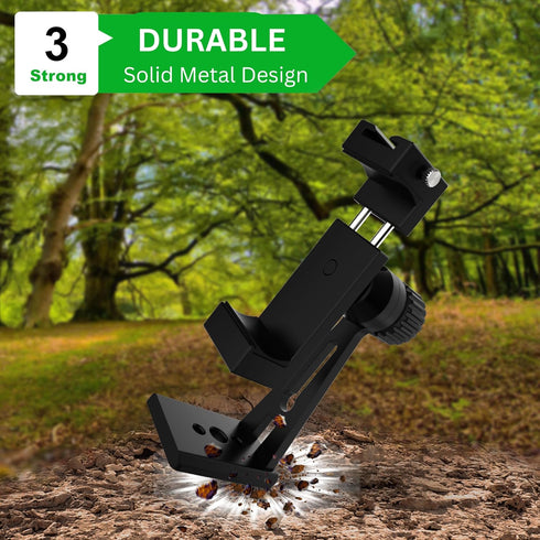 Metal Phone Tripod Mount - UniMount 360 Pro Heavy Duty iPhone Tripod Mount with Bluetooth Remote Shutter...