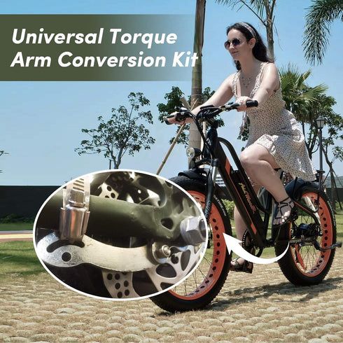 Universal Torque Arm for Electric Bicycle e-Bike Bike Front or Rear Hub Motors and Mid Drive e-Bike Tool for Maintenance...