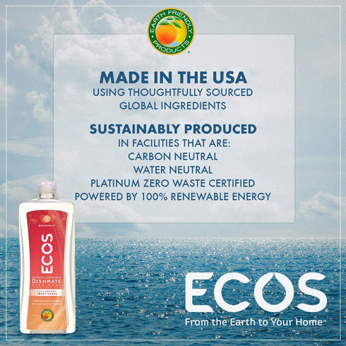 Earth Friendly Products Dishwashing Liquid, Natural Grapefruit, 25 Ounces...