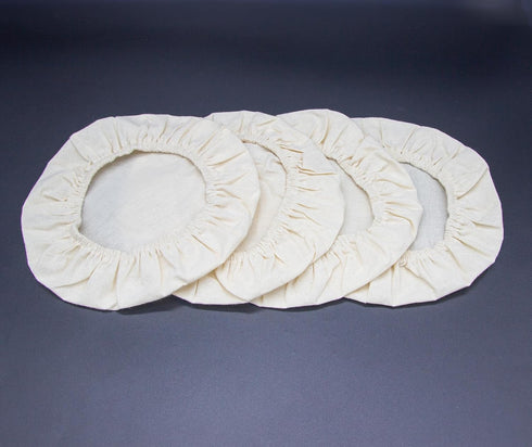 4 Pack sourdough bowl cover, Organic Reusable Cloth bowl cover for proofing, fits 5”-8.5” Diameter bowl and Jar mouth - Unbleached, Perfect for Fe...