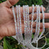 6mm White Rondelle Glass Beads for Jewelry Making 720pcs Faceted Briolette Shape Crytal Spacer Beads Assortments Supplies Accessories for Bracelet...
