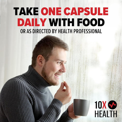 10X Health Zinc Picolinate - Contains Zinc 30mg for DNA & Protein Synthesis, Overall Wellness & Immune Support Supplement - Zinc Supplements - 60 ...