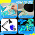 Fulmoon 6 Set Glow in The Dark Paint with Paint Brushes Black Light Neon Face Body Paint UV Acrylic Paint Set for Kids Halloween Christmas Paintin...
