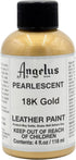 Angelus Pearlescent Leather Paint, 18k Gold, 4oz for Customizing Shoes, Boots, Jackets, Shirts, Sneakers, & More- Made in USA...