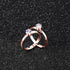 Junkin 48 Pieces Ring Bridal Wedding Fake Rings Decorations Diamond Engagement Rings Bridal Shower Rings Diamond Rings for Party Supply (Rose Gold...
