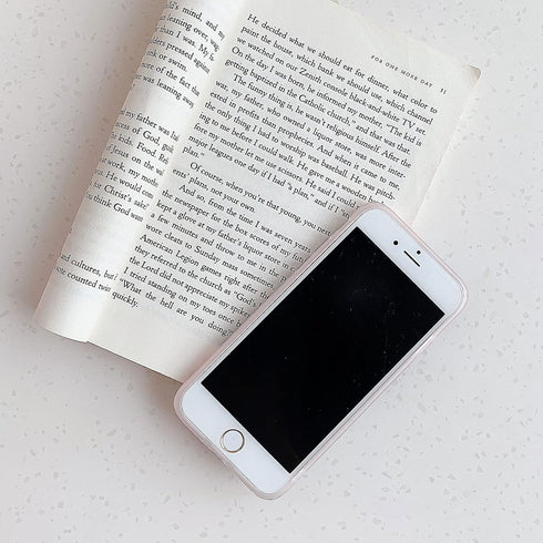 YeLoveHaw for iPhone SE 2020 Case, iPhone 8 Case, iPhone 7 Case for Girls, Flexible Soft Slim Fit, Floral and Purple Gray Leaves Pattern Cute Phon...