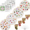 Lukinbox 4 Pack Embroidery Kit for Beginners, Hand Cross Stitch Kits for Adults, DIY Fabric Embroidery Starter Kits with Fruit Flower Patterns, 2 ...