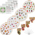 Lukinbox 4 Pack Embroidery Kit for Beginners, Hand Cross Stitch Kits for Adults, DIY Fabric Embroidery Starter Kits with Fruit Flower Patterns, 2 ...