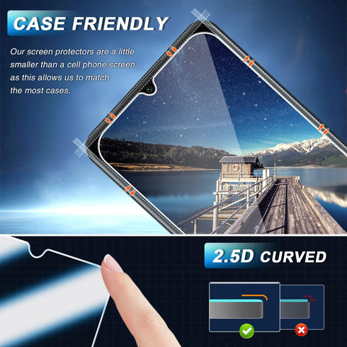 [3-Pack Screen Protector for Samsung Galaxy A32 5G Tempered Glass, Bubble Free, Easy to Install, 9H Hardness...