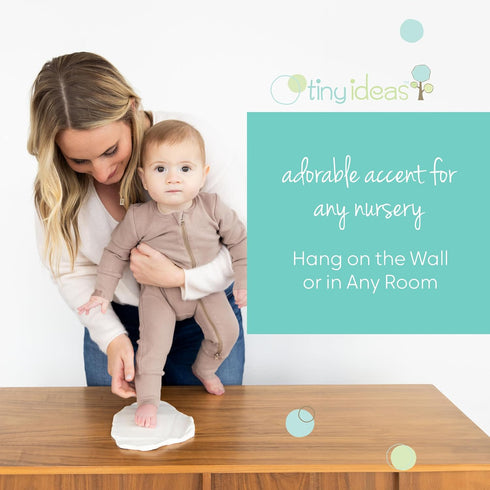 Tiny Ideas DIY No Mess Hanging Christmas Ornament Keepsake Kit, Baby Hand and Footprint Keepsake, Classic Nursery Decor, Ideal Gender Neutral Gift...