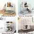 kaileyouxiangongsi Plastic/Metal Freestanding Stackable Organizer Shelf,Bathroom Countertop Storage Shelf Cosmetic Organizer Holder Kitchen Spice ...