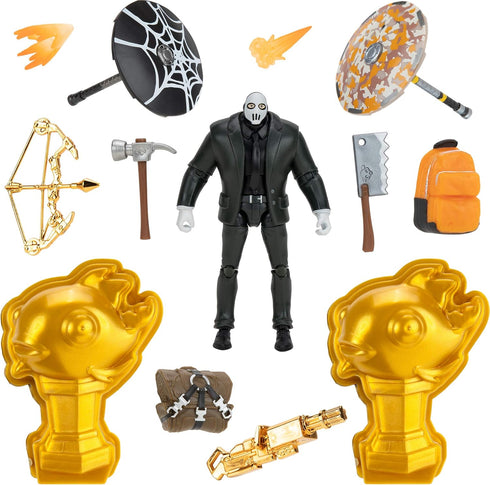 Fortnite Brutus (Shadow) Solo Mode Core Figure and 2 Mythic Goldfish Collectibles - 4 Inch Collectible Action Figure, Plus Accessories...